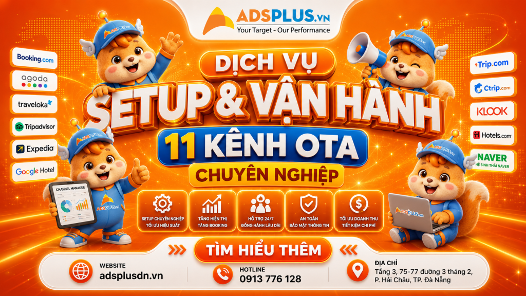 Dịch vụ Setup & Vận hành 11 kênh OTA chuyên nghiệp