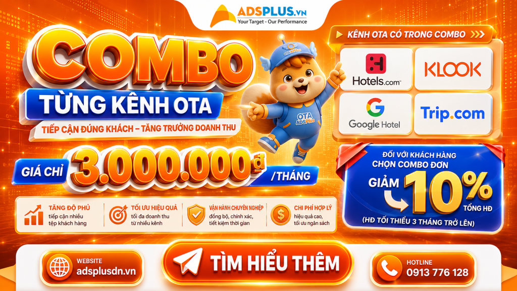 OTA ADSPlus – Giải pháp Setup & Vận hành 11 Kênh OTA, Google, Naver & Kakao toàn diện