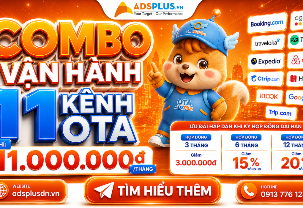 OTA ADSPlus – Giải pháp Setup & Vận hành 11 Kênh OTA, Google, Naver & Kakao toàn diện