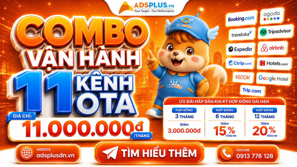 OTA ADSPlus – Giải pháp Setup & Vận hành 11 Kênh OTA, Google, Naver & Kakao toàn diện